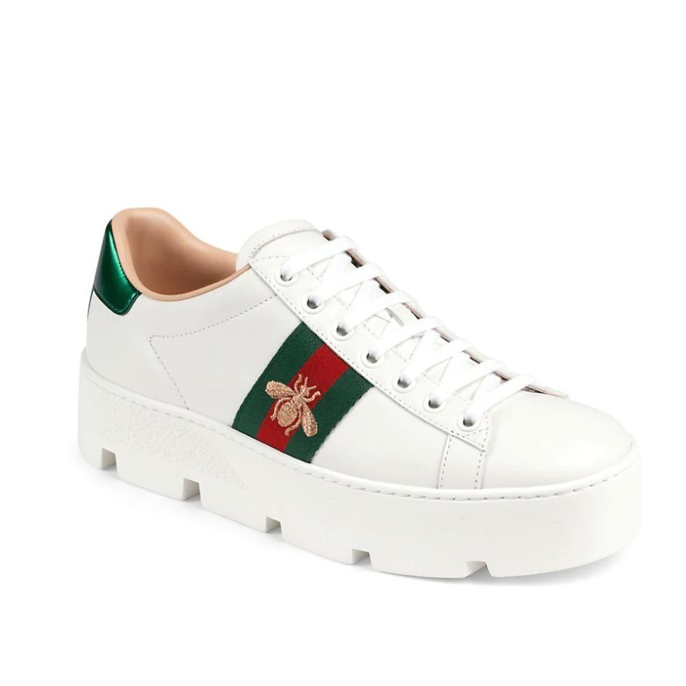 Gucci Ace Platform Bee Sneakers